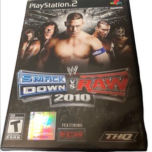 WWE SmackDown vs. Raw 2010 Featuring ECW (Sony PlayStation 2, 2009) CIB Tested